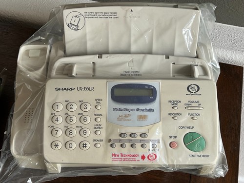 Fax sharp 355lr carta - ux-355lr,